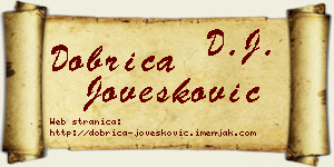 Dobrica Jovešković vizit kartica